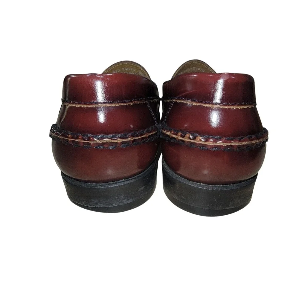 Johnston & Murphy Hayes Men's Tassel Loafers 10.5 M Burgundy Leather Dress Shoes